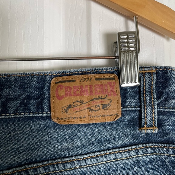 Rare Vintage Cremieux Jeans Men’s 32x32 Blue Denim Relaxed Baggy Whiskering - Picture 9 of 16